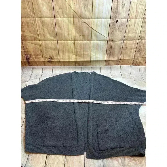 Evereve Dolman Sleeved Cardigan Sweater Knotty Texture Slate Blue/Gray Size XL - Picture 8 of 9